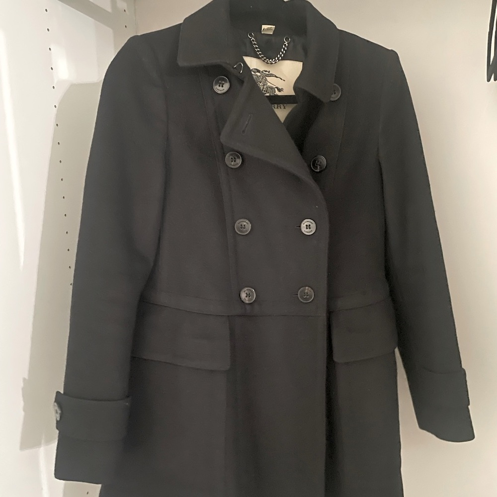 Beautiful black Burberry wool coat